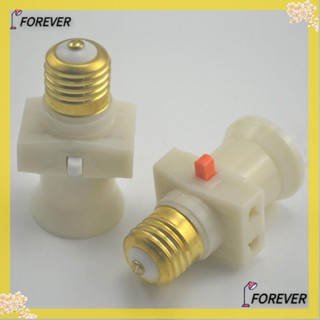 Forever ฐานหลอดไฟ LED 6A 250V E27 E27 ABS ทนทาน สีขาว สําหรับครัวเรือน