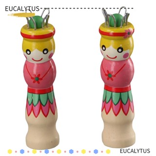 Eutus อุปกรณ์ถักนิตติ้ง สไตล์ฝรั่งเศส|เข็มถักนิตติ้งไม้ ขนาดเล็ก DIY สําหรับเส้นด้าย