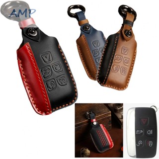 ⚡BABYCITY-TH⚡Leather Car Key Fob Case Cover Holder For Jaguar XE XF XJ F-Pace F-Type⚡NEW 7