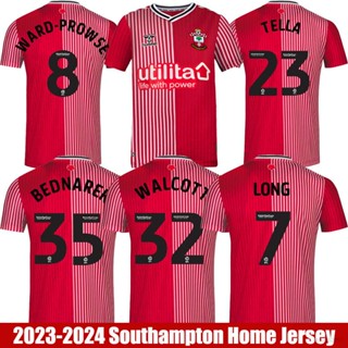 เสื้อกีฬาแขนสั้น ลายทีมชาติฟุตบอล Southampton Ani 2023-2024 Walcott Tella Prowse ชุดเหย้า