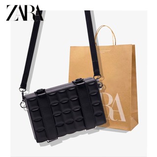 Zara กระเป๋าสะพายไหล่ลําลอง ทรงสี่เหลี่ยม ขนาดเล็ก แฟชั่นสําหรับผู้ชาย และผู้หญิง