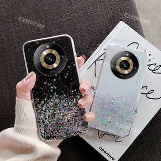 เคสโทรศัพท์มือถือ TPU ใส กันกระแทก ลายกลิตเตอร์ท้องฟ้ากลางคืน สําหรับ Realme 11 Realme11 Pro 5G 11Pro Realme11Pro Plus 11Pro+ 2023