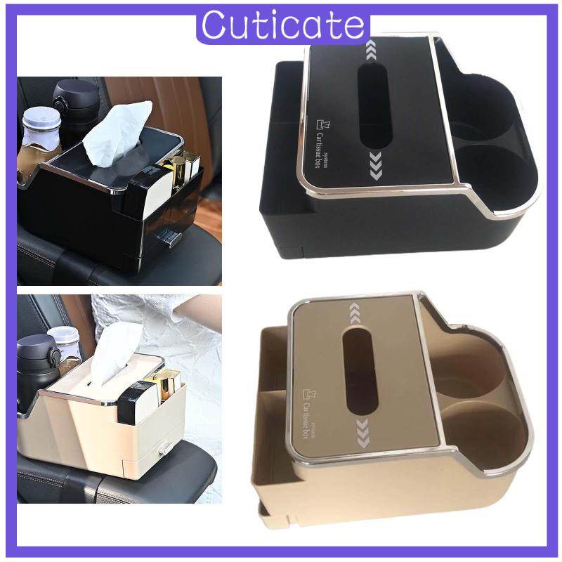 [CUTICATE] กล่องเก็บทิชชู่ ที่พักแขน สําหรับรถยนต์ รถบรรทุก Suvs