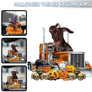 Jacansi Halloween Car Hanging Ornament Dog Witch Pumpkin Home Party Tree Decoration