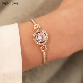 [highbuying] สร้อยข้อมือเพทาย ปรับได้ คุณภาพสูง เข้ากับทุกการแต่งกาย เครื่องประดับ สําหรับผู้หญิง งานแต่งงาน ของขวัญวันเกิด สินค้าใหม่