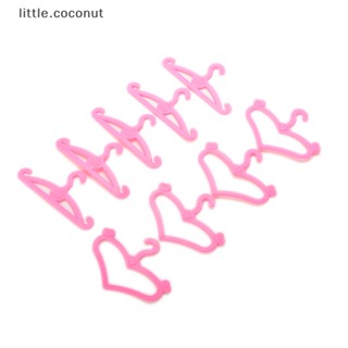 [little.coconut] ไม้แขวนเสื้อ สีชมพู อุปกรณ์เสริม สําหรับตุ๊กตาบาร์บี้ 50 ชิ้น