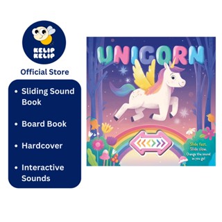 หนังสือนิทานยูนิคอร์น มีเสียง มีปุ่มสไลด์ สําหรับเด็ก (ปกแข็ง)
