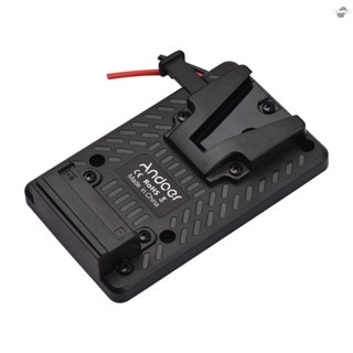 {fly} Andoer V-lock Battery Back Pack Plate Adapter Replacement for  V-Mount Battery