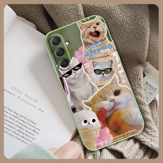 Solid color phone case Phone Case For Samsung Galaxy M54 5G/SM-M546B Liquid silicone shell Cartoon Anti-fall Lens package