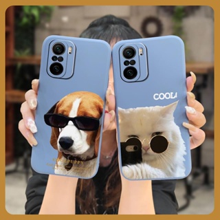 Solid color Skin-friendly feel Phone Case For Redmi K40/K40 Pro/Poco F3/Xiaomi 11i/11X/11X Pro Lens package cute