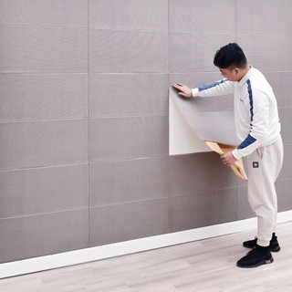 วอลเปเปอร์โฟม 3D มีกาวในตัว สําหรับติดตกแต่งผนังบ้าน เพดาน