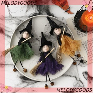 Melodg จี้ตุ๊กตาแม่มดบิน สําหรับแขวนตกแต่งบ้านผีสิง DIY