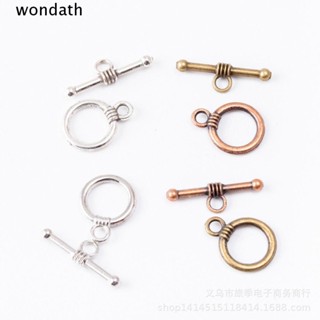 Wonda บักเกิลสลับ OT ชุบไฟฟ้า ทรงกลม สไตล์เรโทร สําหรับทําเครื่องประดับ DIY