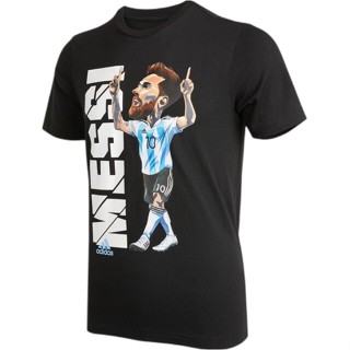 เสื้อยืดแขนสั้น Messi Football Cotton Sport Casual S-5XL