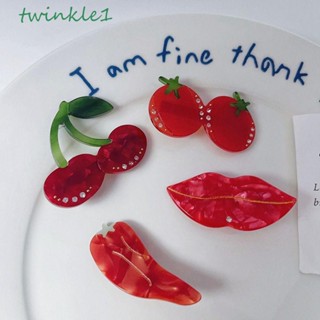 Twinkle1 คลิปปากเป็ดอะซิเตท เชอร์รี่ ผัก อาหารจําลอง สําหรับเด็ก