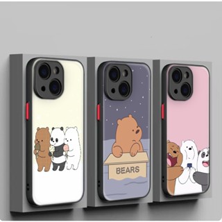 เคสโทรศัพท์มือถือแบบนิ่ม ลาย we bare bears น่ารัก SXC58 สําหรับ iPhone 12 13 Plus 14 Pro Max