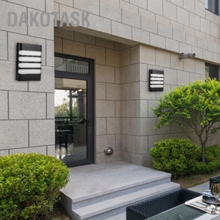 DAKOTASK 18W นำโคมไฟติดผนังลานกันน้ำกลางแจ้งโคมไฟติดผนังสำหรับระเบียงทางเดินข้างเตียง AC85-265V