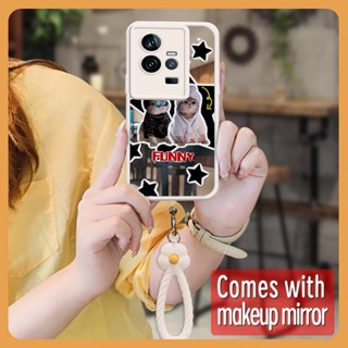 originality Mirror surface Phone Case For VIVO IQOO11 Heat dissipation Liquid silicone Makeup mirror luxurious interest