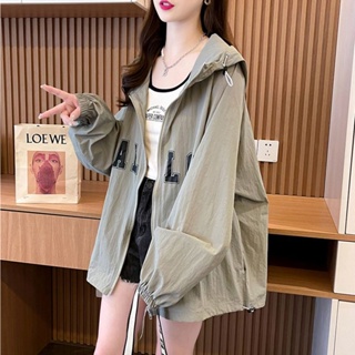 【Hoodie Oversize】เสื้อคาร์ดิแกนแขนยาว มีฮู้ด ทรงหลวม พลัสไซซ์ สําหรับผู้หญิง (40-115 กก.)