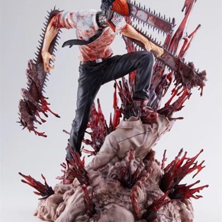 โมเดลตุ๊กตาฟิกเกอร์ไฟฟ้า SSF Man Chainsaw Man Pochita ขนาดใหญ่ สําหรับตกแต่ง