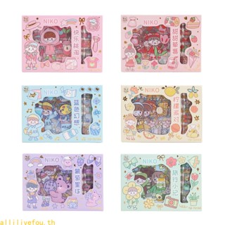 Live ชุดม้วนเทปสติกเกอร์ มีกาวในตัว สําหรับสมุดไดอารี่ แพลนเนอร์ DIY 7 ชิ้น 9 ชิ้น