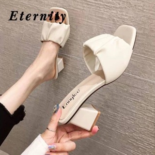 Eternity   รองเท้าส้นสูง ผู้หญิง รองเท้าส้นสูงผู้หญิง แฟชั่น  สตรีสวย 33z080101 สไตล์เกาหลี Chic fashion ins B28G0L4 36Z230909