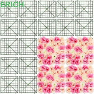 Erich แผงดอกไม้ ตาราง 10x10 นิ้ว ตกแต่งปาร์ตี้ DIY ในร่ม กลางแจ้ง ผนัง กรอบ