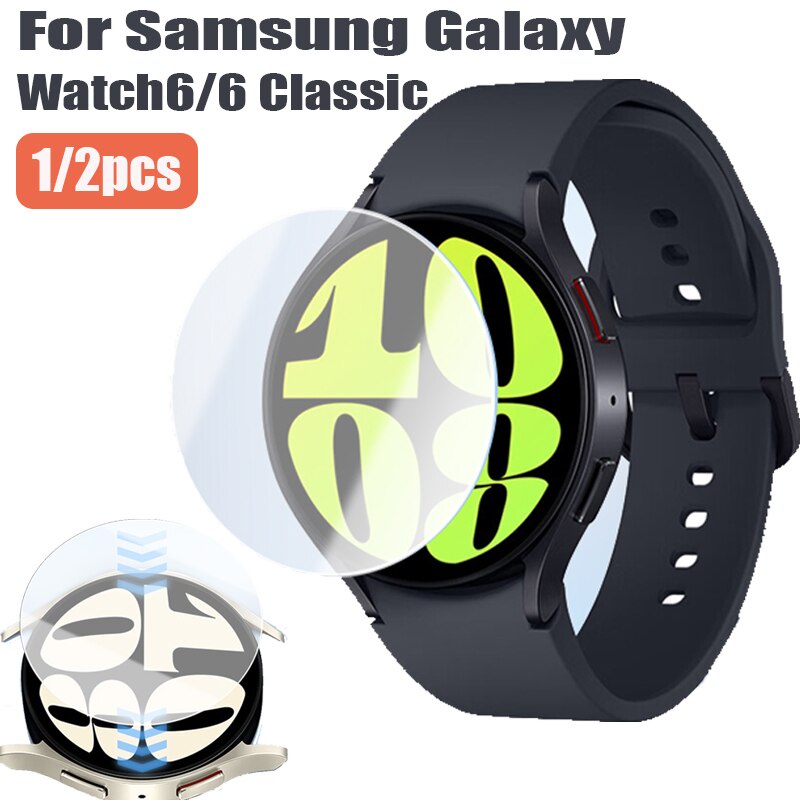 ฟิล์มไฮโดรเจลนิ่ม ฟิล์มสมาร์ทวอทช์ ป้องกันหน้าจอ สําหรับ Samsung Galaxy Watch 6 40 มม. 44 มม. Galaxy Watch 6 Classic 43 มม. 47 มม.