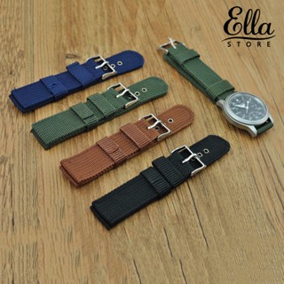 Ellastore123 สายนาฬิกาข้อมือไนล่อน แบบเปลี่ยน 18 มม. 20 มม. 22 มม. 24 มม.