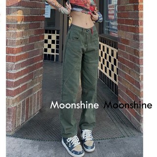 Moon  กางเกงขายาว คาร์โก้ กางเกง เชือกอเมริกันคลาสิค Cargo pants 2023 NEW 080223 High quality สวยงาม ทันสมัย Unique A20M00B 36Z230909