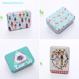 Habitatport กล่องดีบุก ลายการ์ตูน สําหรับใส่เครื่องประดับ ลูกอม เหรียญ ของขวัญ