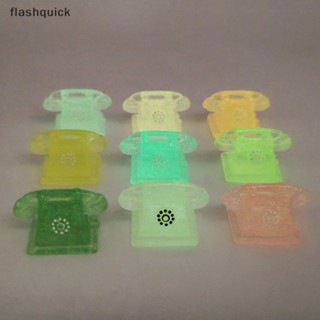 Flashquick 2 ชิ้น Kawaii เรืองแสงเรซิ่นเพชรประดับ DIY เคสโทรศัพท์มินิจี้อุปกรณ์เสริมที่ดี