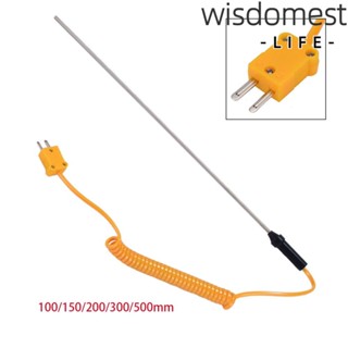 Wisdomest K-Type เทอร์โมคัปเปิล เครื่องวัดอุณหภูมิ คุณภาพสูง พร้อมสายเคเบิลควบคุมอุณหภูมิ