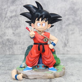 ตุ๊กตาฟิกเกอร์ Pvc รูปการ์ตูนอนิเมะ Dragon Ball Goku Son Goku Finger Heart ขนาด 19 ซม. เหมาะกับของขวัญ ของเล่นสะสม สําหรับตกแต่ง