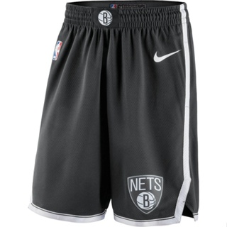 【Swingman】กางเกงขาสั้น Nba Brooklyn Nets สีดํา สําหรับผู้ชาย