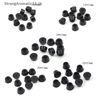 Strongaromatic แผ่นยางกันชน ทรงกลม สีดํา สําหรับตู้เสื้อผ้า 10 ชิ้น