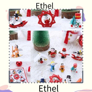 Ethel1 จี้แขวนตกแต่งคริสต์มาส รูปนางฟ้า สโนว์แมน ของขวัญเด็ก