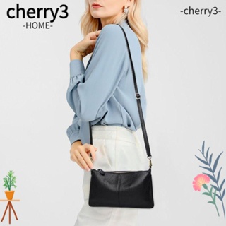 Cherry3 กระเป๋าสะพายไหล่ กระเป๋าช้อปปิ้ง หนังนิ่ม ความจุขนาดใหญ่ หลายชั้น ปรับได้