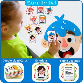 [Sunnimix1] สติกเกอร์ ลายเกม Make A Funny Faces สําหรับเด็กวัยหัดเดิน อายุมากกว่า 3 ปี