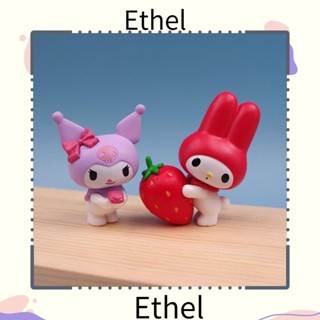 Ethel1 ตุ๊กตาฟิกเกอร์ รูปการ์ตูนอนิเมะ My Melody Pink Bows DIY ของเล่นสําหรับเด็ก