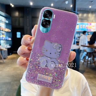 พร้อมส่ง ใหม่ เคสโทรศัพท์มือถือนิ่ม ปิดด้านหลัง แบบบาง ลายกลิตเตอร์ดาว ประดับพลอยเทียม หรูหรา สําหรับ Honor90 Honor 70 90 Lite 5G 2023 Honor 90 Lite