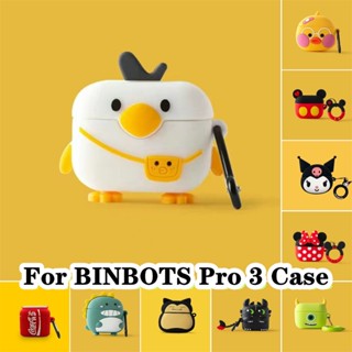 【พร้อมส่ง】เคสหูฟัง แบบนิ่ม ลายการ์ตูน สําหรับ BINBOTS Pro 3 Pro 3