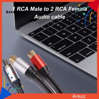 Are สายเคเบิลแยกเสียงสเตอริโอ ชุบทอง 25 ซม. 2 RCA ตัวเมีย เป็นตัวผู้ สําหรับ PC