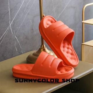 SUNNYCOLOR ร้องเท้า รองเท้าแตะ รองเท้าแฟชั่น สะดวกสบาย สไตล์เกาหลี แฟชั่น ด้านล่างหนา 2023 ใหม่ B91H0OB