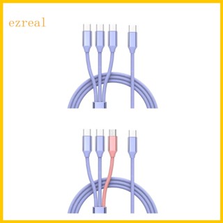 Ez สายชาร์จ Type-C ไนล่อนถัก สายเคเบิลวันที่ สายไฟ แหล่งจ่ายไฟ สําหรับโทรศัพท์