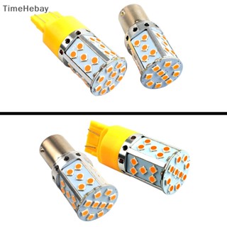 Timehebay หลอดไฟเลี้ยวรถยนต์ LED 1156 7440 T20 3030 35smd Canbus W21W