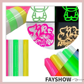 Fay 1 ชิ้น เรืองแสง ไวนิล การออกแบบเสื้อผ้า ฟิล์มกระดาษ ผ้ารีดบน
