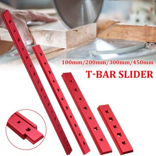 จิ๊กบาร์อลูมิเนียมอัลลอยด์ T Track/T Bar Slider Miter 100 450 มม. สีแดง