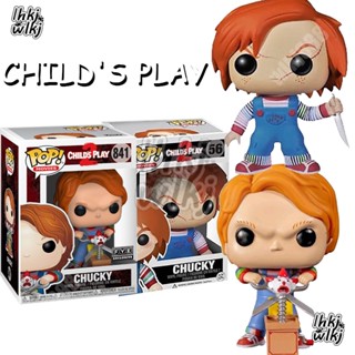 โมเดลฟิกเกอร์ภาพยนตร์สยองขวัญ Chucky Funko POP 841 56 สําหรับตกแต่งห้องเด็ก