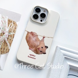 เคสโทรศัพท์มือถือ PC แบบแข็ง ลาย aminal น่ารัก สไตล์เกาหลี สําหรับ 14pro 13promax 13 12 11 xsmax xr